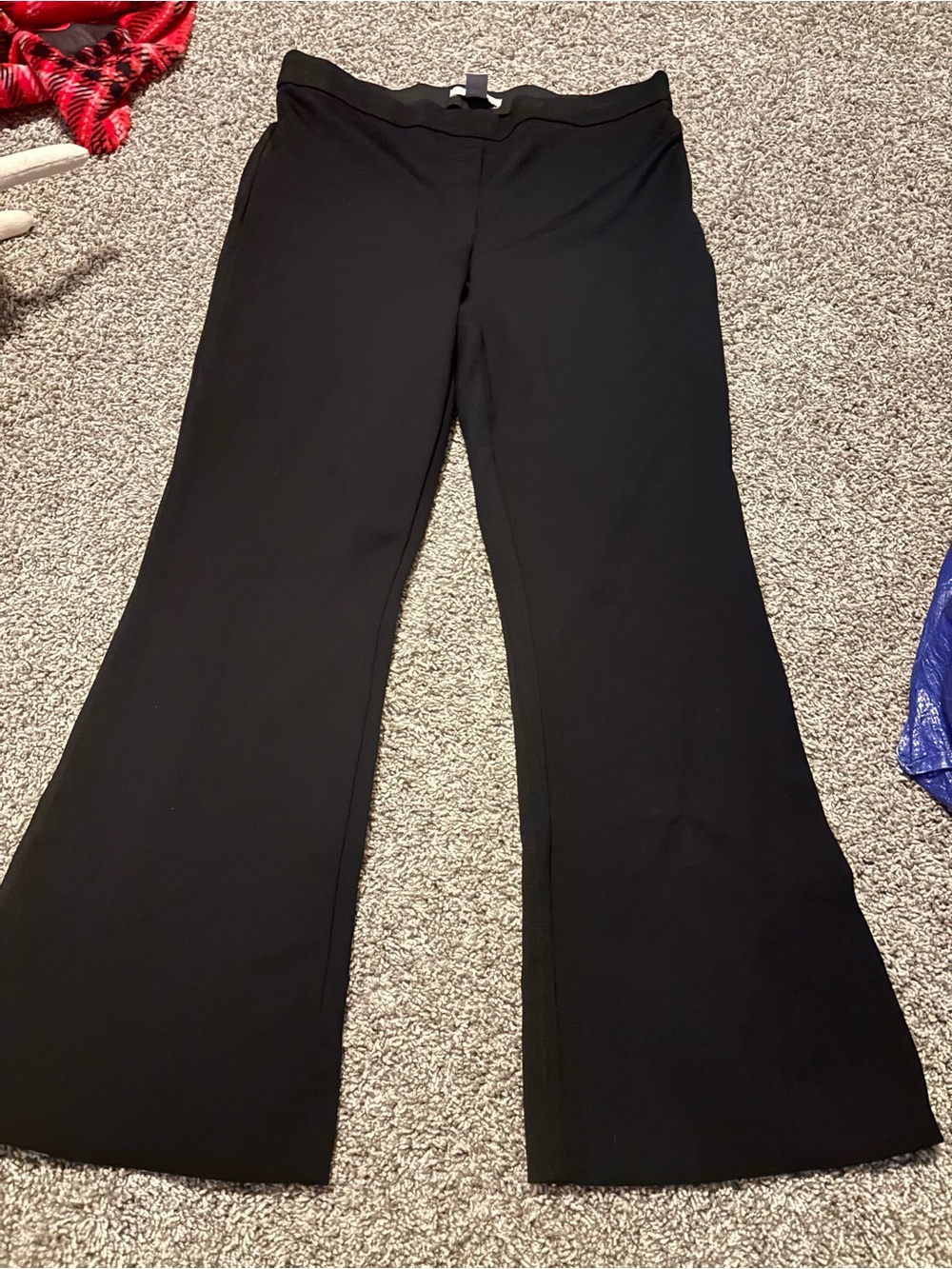 H&M Black Boot-Cut Stretch Pants